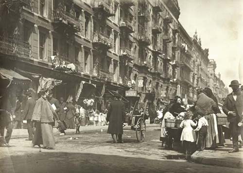 Street Scene on  New York's Lower East Side