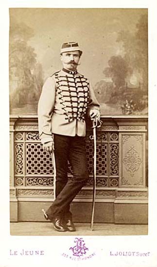 Abraham Marius Leon Joliot - French Military Man with Sword Abraham Marius Leon Joliot - French Military Man with Sword