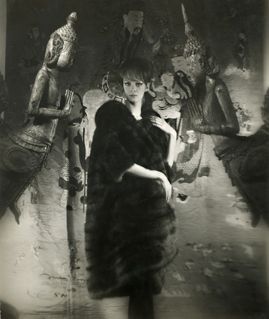 George Hamill - Model Wearing Russian Sable Fur Coat George Hamill - Model Wearing Russian Sable Fur Coat