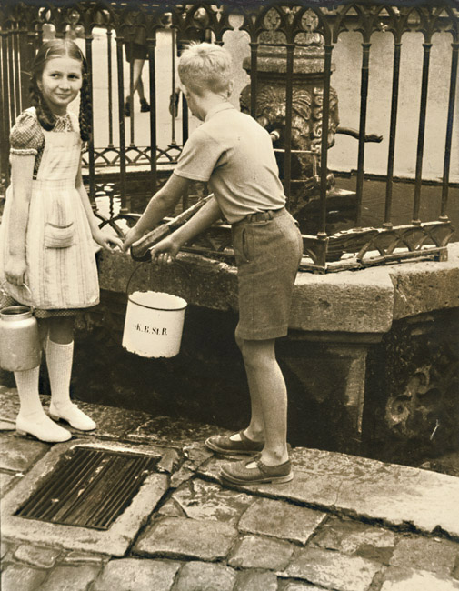 Dr. Leonard Buschman - Children Fetching Pails of Water Dr. Leonard Buschman - Children Fetching Pails of Water