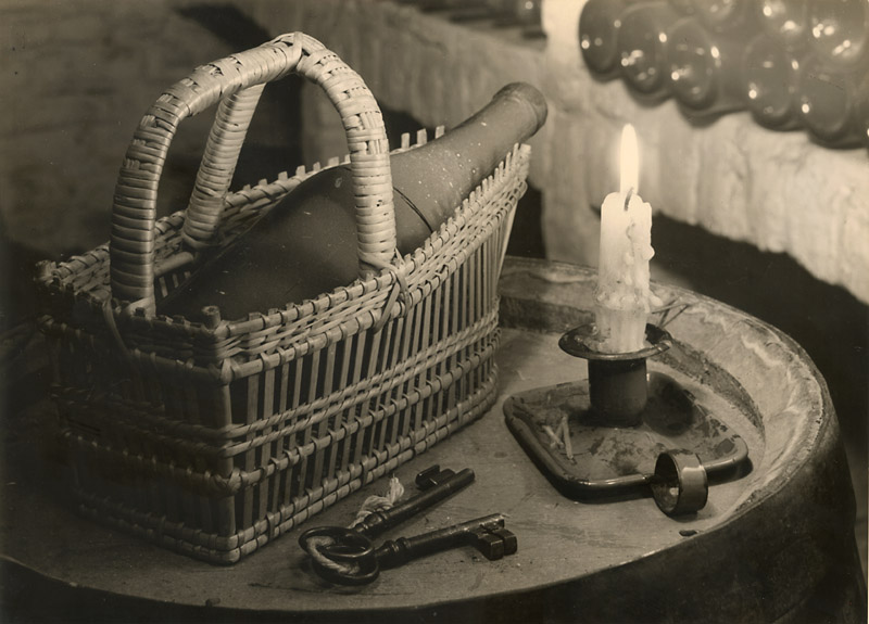 Alexis Delcroix - Une Bonne Bouteille (Still Life with Wine Bottle and Candle)