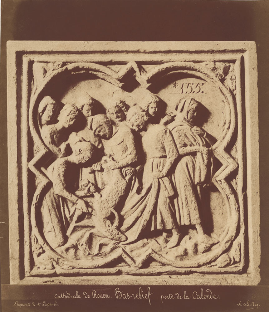 Henri Le Secq - Base Reliefs from the Rouen Cathedral, Portail de la Calende Henri Le Secq - Base Reliefs from the Rouen Cathedral, Portail de la Calende