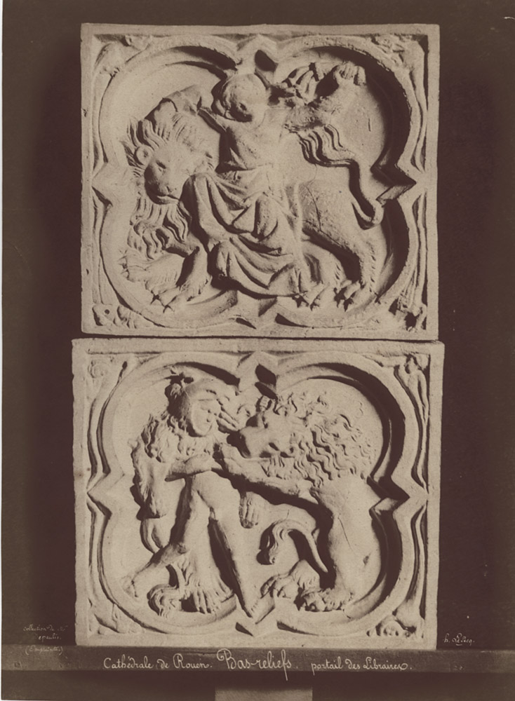 Henri Le Secq - Base Reliefs from the Rouen Cathedral, Portail des Libraire Henri Le Secq - Base Reliefs from the Rouen Cathedral, Portail des Libraire