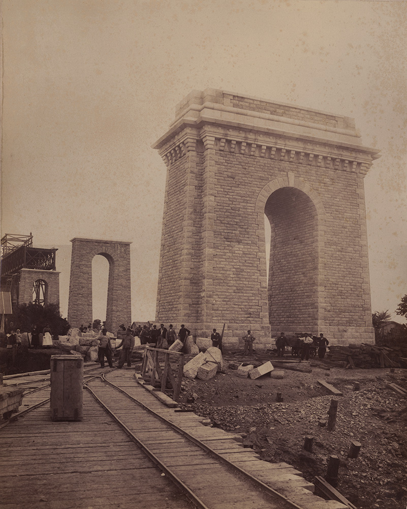 Anonymous - Arches for Railroad Bridge Construction, France