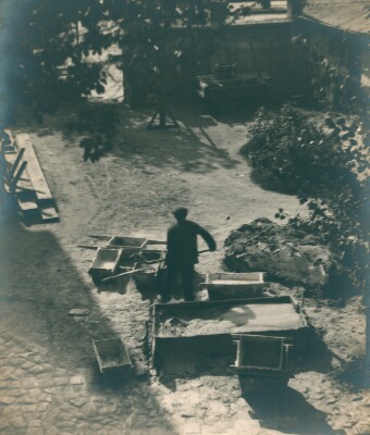 Boronkay Kalman - Man in a Courtyard Boronkay Kalman - Man in a Courtyard