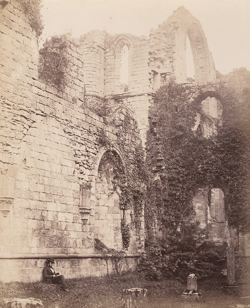 Delamotte and Cundall - Fountains Abbey. Interior of Chapter House Delamotte and Cundall - Fountains Abbey. Interior of Chapter House