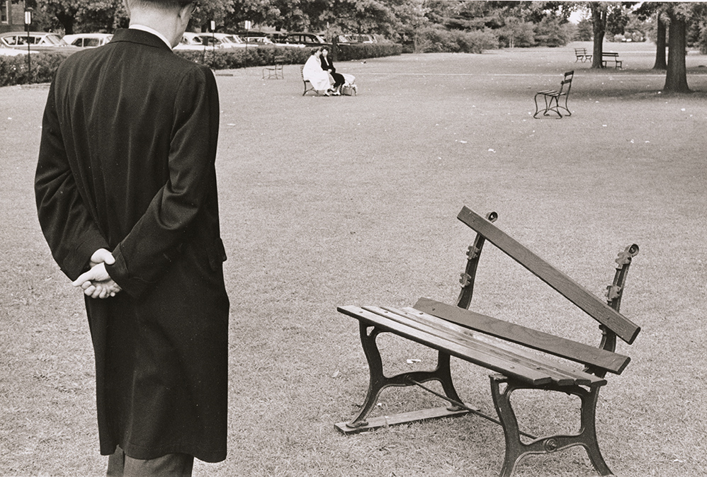 André Kertész - Broken Bench, September 20, 1962, New York City