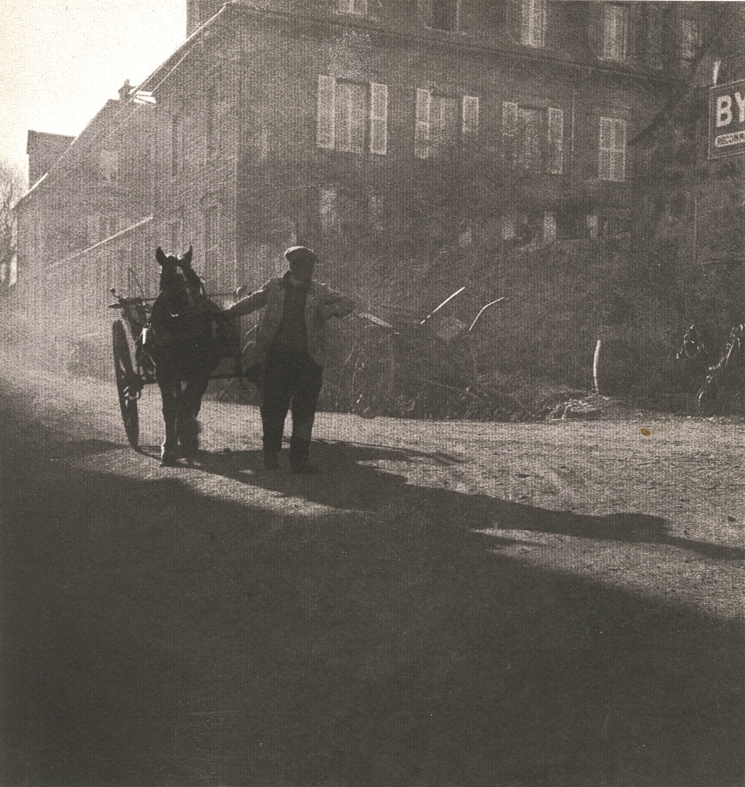 Laure Albin-Guillot - Man with Horse and Cart (From the Series "Aspects de la France") Laure Albin-Guillot - Man with Horse and Cart (From the Series "Aspects de la France")