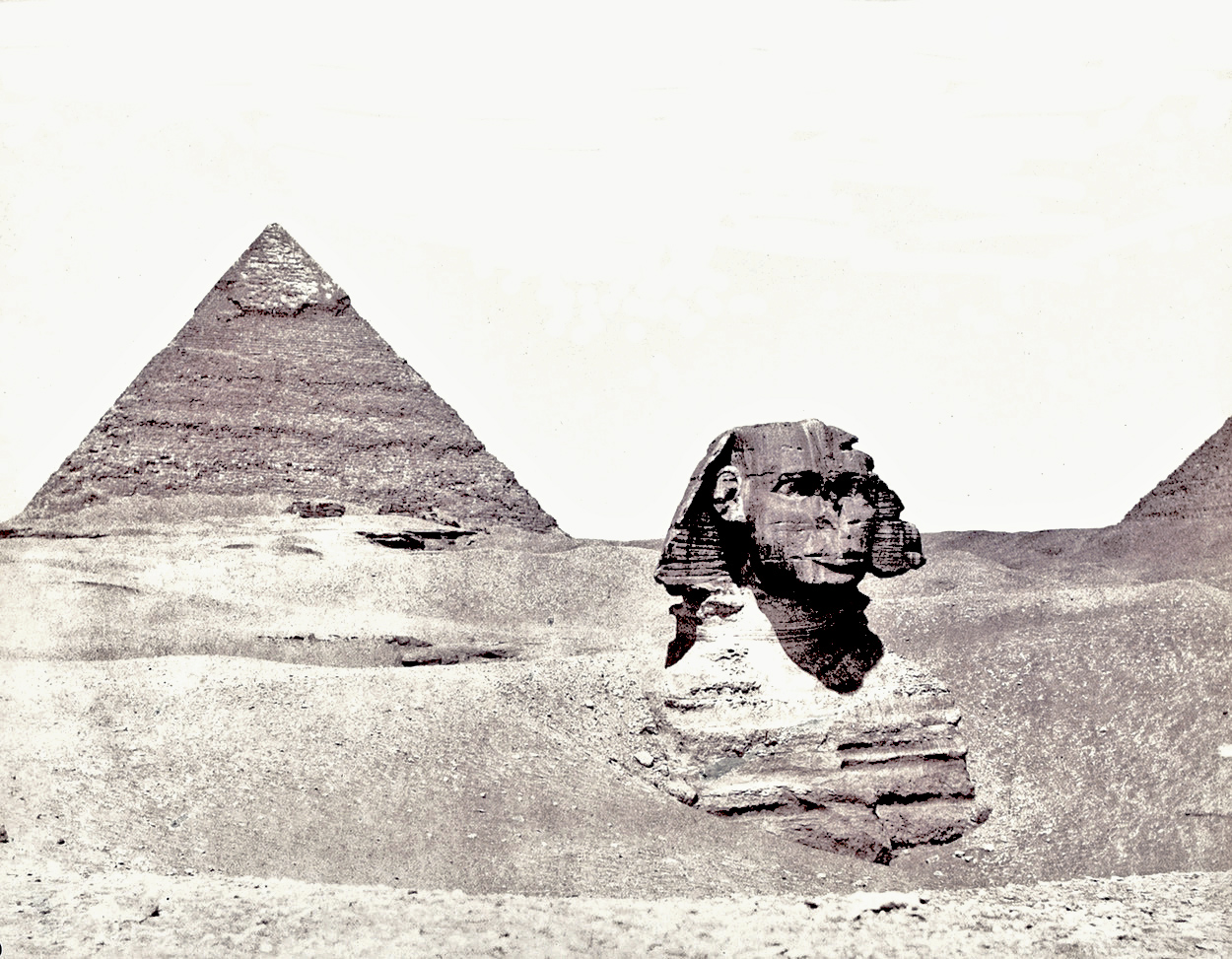 Felix Teynard - Gizeh: Sphinx and Pyramids Felix Teynard - Gizeh: Sphinx and Pyramids