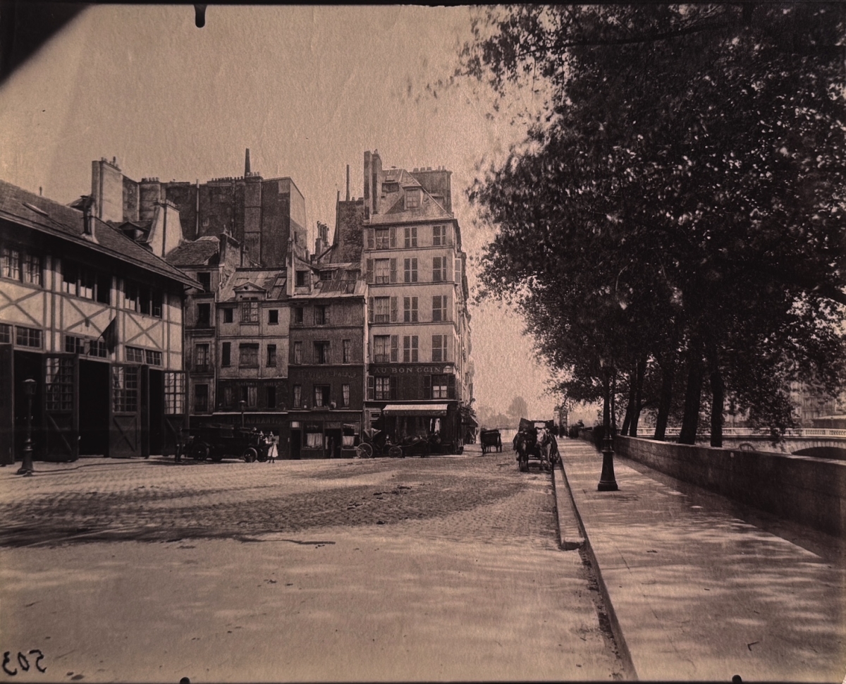 Jean-Eugene-Auguste Atget - Quai des Orfèvres Corner, Paris