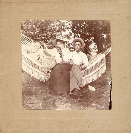 Anonymous - Woman and Man on Hammock with Pistols Anonymous - Woman and Man on Hammock with Pistols
