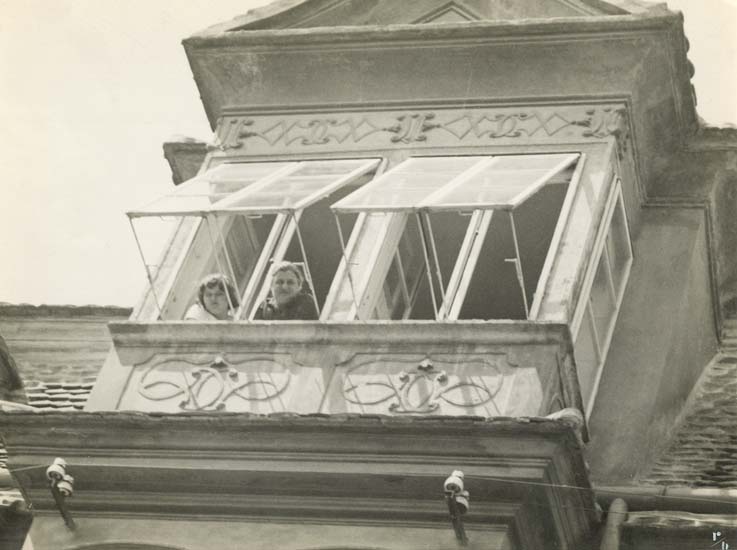 Emery P. Revesz-Biro - Women Peering from a Window Emery P. Revesz-Biro - Women Peering from a Window
