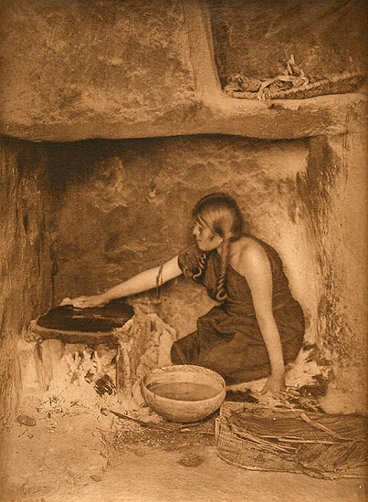 Edward Sheriff Curtis - The Piki Maker - Hopi Edward Sheriff Curtis - The Piki Maker - Hopi