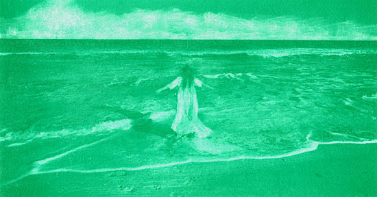Ted Jones - Margot (Woman Walking out to Ocean)