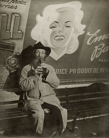 Brassai (Gyula Halasz) - Beggar in the Metro, Paris