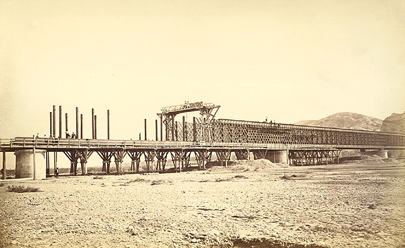 Achille Quinet - Pont a 1 voie sur le Doubs a Molay, France Achille Quinet - Pont a 1 voie sur le Doubs a Molay, France