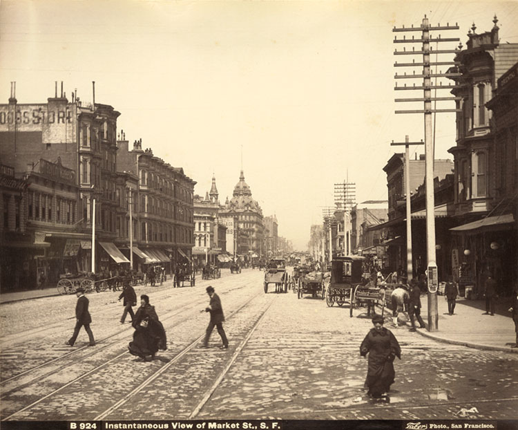 Isaiah West Taber - "Instantaneous View of Market Street", San Francisco, CA