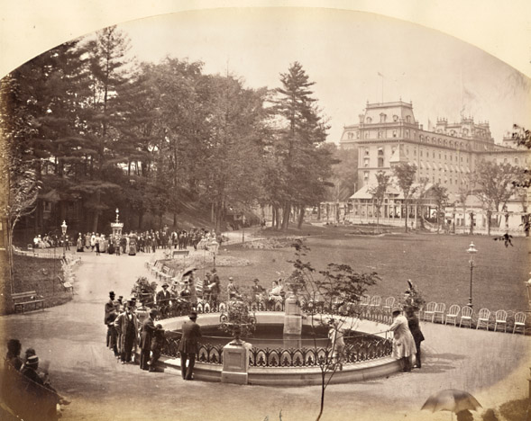 William H. Sipperly (attributed to) - Group of Four Large Images of Saratoga Springs, New York William H. Sipperly (attributed to) - Group of Four Large Images of Saratoga Springs, New York