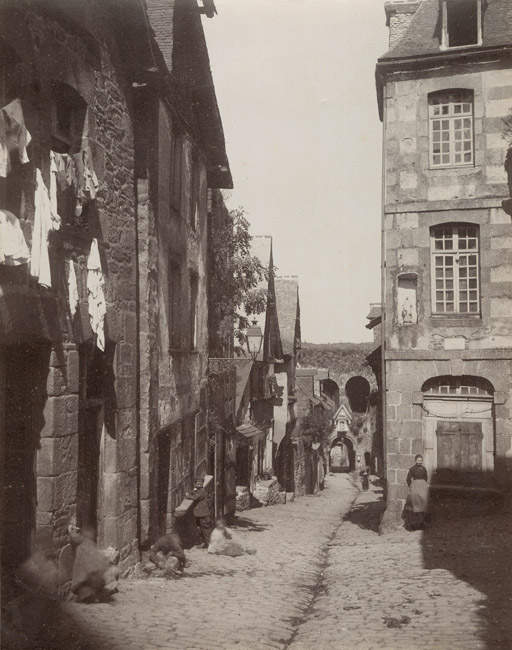 Henri Tournier - A Street in Bretagne in Sunlight and in Rain Henri Tournier - A Street in Bretagne in Sunlight and in Rain