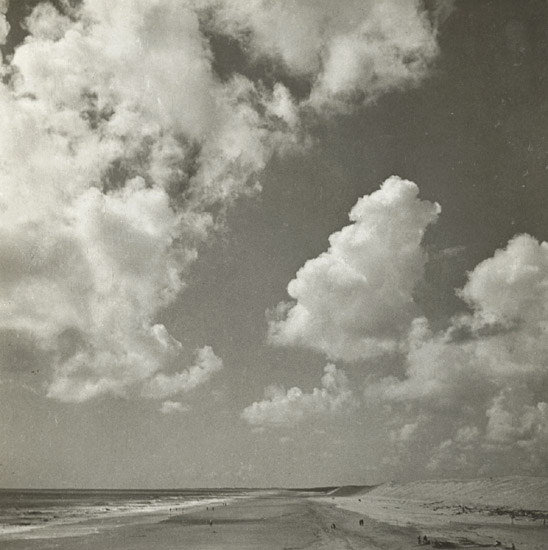 Emmanuel Sougez - Cloud Study with Beach Emmanuel Sougez - Cloud Study with Beach