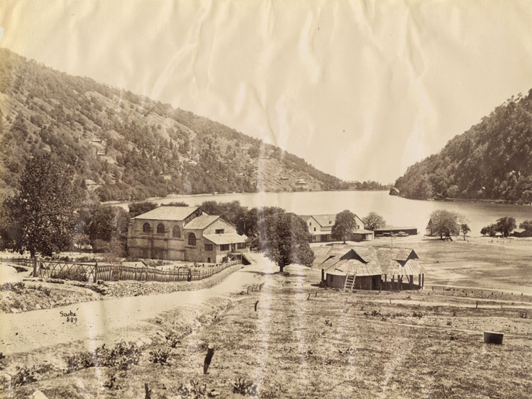 Snowy Range, Himalaya from "Snow Seat, Nainital/View of Naintal with Bell's Shop Assembly Rooms