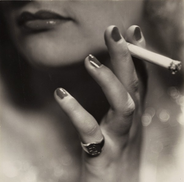 Laure Albin-Guillot: Cigarette Advertising. Silver print, 9-7/16 x 9-1/2 in. (240 x 242 mm), 1930s/1930s, unmounted.