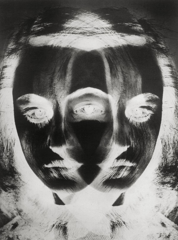 Otto Steinert, Maske einer Tänzerin (Dancer's Mask, or sometimes called The Black Mask).