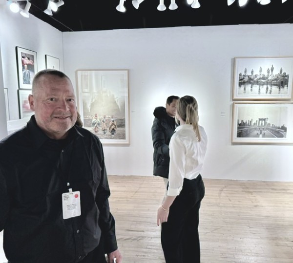 Sid Monroe of Santa Fe's Monroe Gallery reported good sales this year, even up from last year's excellent results.