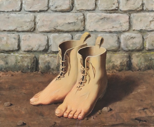 René Magritte. Le modèle rouge, oil on canvas, 1953, Collection BNP Paribas Fortis © Succession René Magritte - SABAM Belgium, 2025. Magritte. La Ligne de vie, curated by Xavier Canonne, is on show at KMSKA (Royal Museum of Fine Arts Antwerp) until February 22, 2026. René Magritte. Le modèle rouge, oil on canvas, 1953, Collection BNP Paribas Fortis © Succession René Magritte - SABAM Belgium, 2025. Magritte. La Ligne de vie, curated by Xavier Canonne, is on show at KMSKA (Royal Museum of Fine Arts Antwerp) until February 22, 2026.